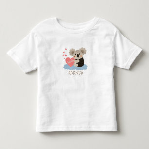Camiseta Infantil Cute Koala Abraços ID386