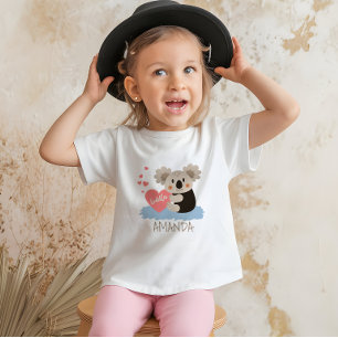 Camiseta Infantil Cute Koala Abraços ID386