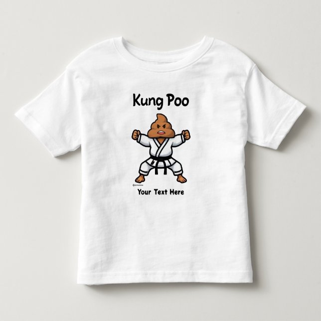 Camiseta Infantil Cute Kung Poo Karate (Frente)