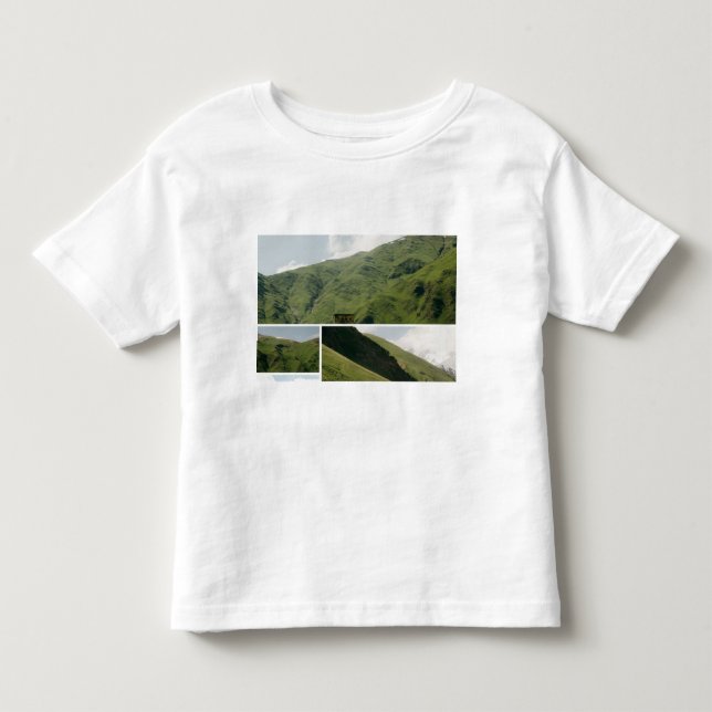 Camiseta Infantil cute mountain image (Frente)