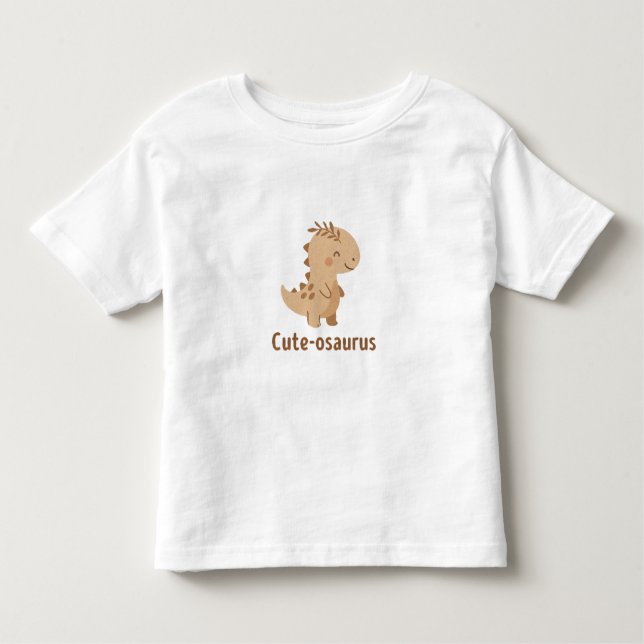 Camiseta Infantil Cute-osaurus – Adorable Dinosaur (Frente)