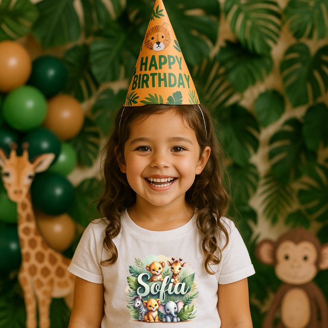 Camiseta Infantil Cute Safari Animais Sofia Tee (Criador carregado)