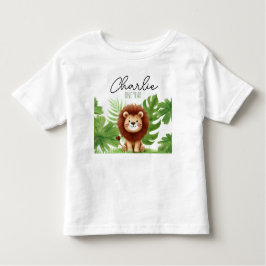 Camiseta Infantil Cute Safari Lion Birthday