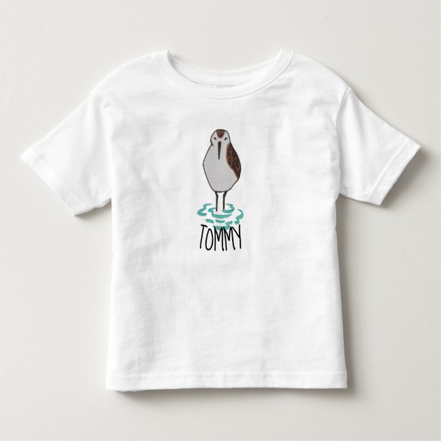 Camiseta Infantil Cute Sleepy Sandpiper (Frente)