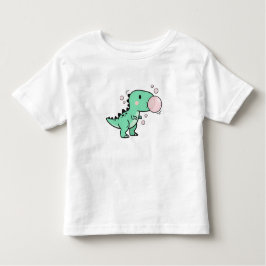 Camiseta Infantil Cute T-Rex Blowing Bubble Gum for Kids Birthday