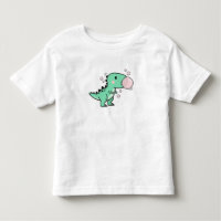 Cute T-Rex Soprando Chiclete para Aniversário de C