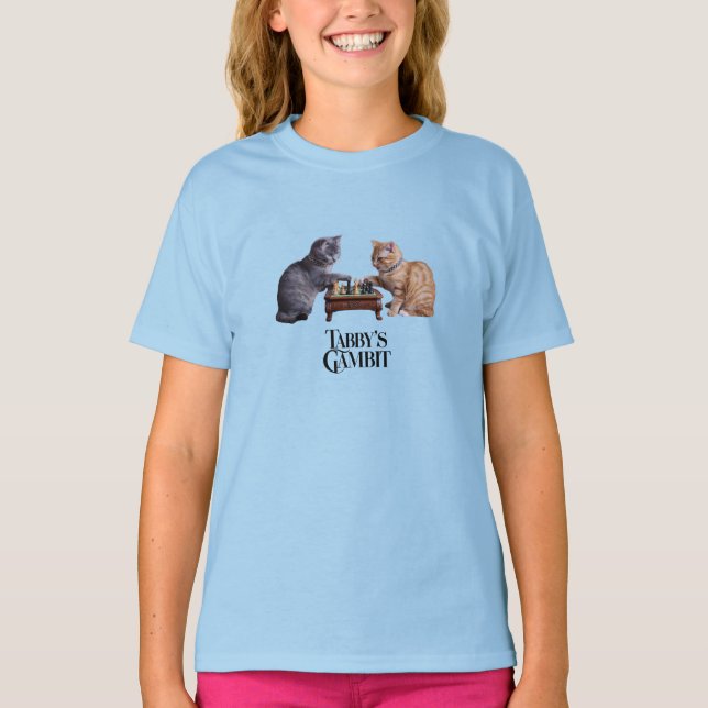 Camiseta Infantil Cute Tabby's Gambit (Frente)