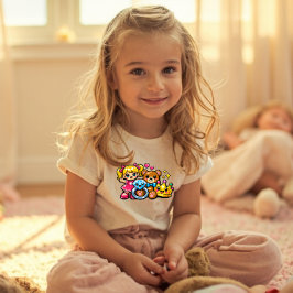 Camiseta Infantil Cute Toy Friends Y2K Toddler Shirt