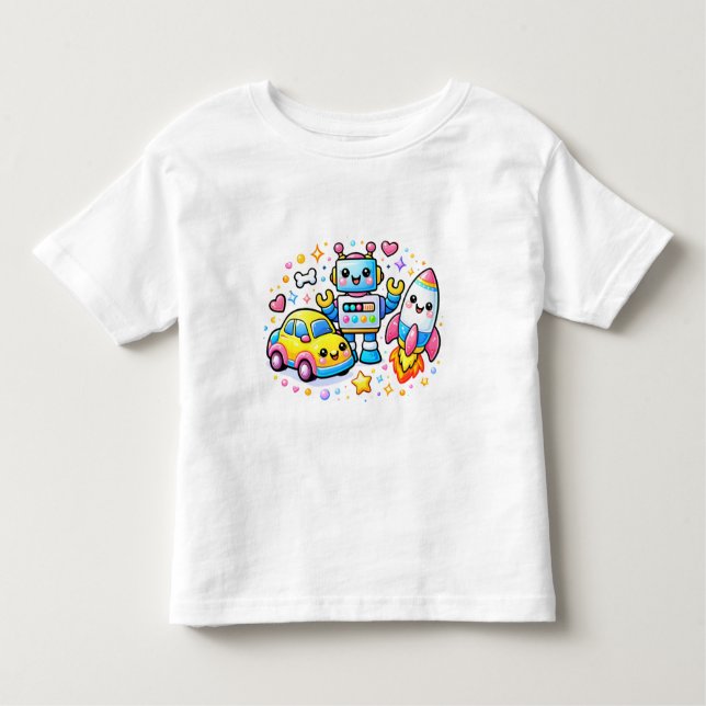 Camiseta Infantil Cute Toys Y2K Toddler T-Shirt (Frente)