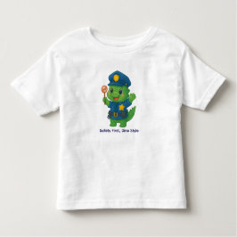 Camiseta Infantil Cute Traffic Police Dinosaur – Dino Jobs