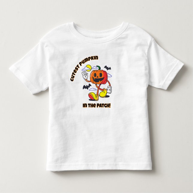 Camiseta Infantil Cutest Pumpkin in the Patch! Halloween T-Shirt (Frente)