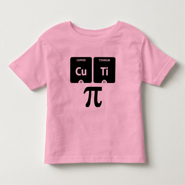 Camiseta Infantil CuTi Pi - Toddler Fine Jersey T-Shirt Rosa (Frente)