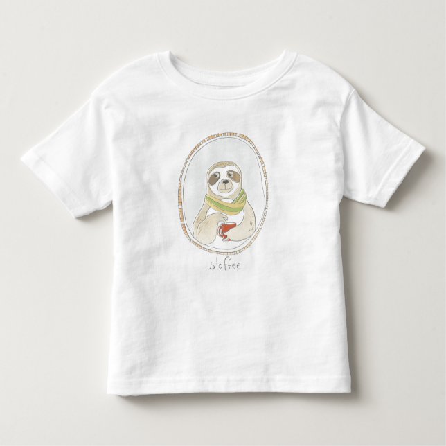 Camiseta Infantil Cutie cafeinado | Café (Frente)