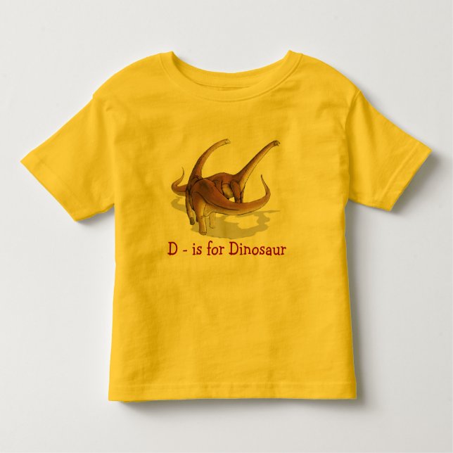 Camiseta Infantil D é para o t-shirt da criança do Alamosaurus do (Frente)