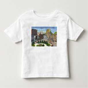 Camiseta Infantil D & opinião de H Bldg da rua do estado ao