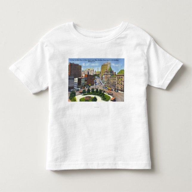 Camiseta Infantil D & opinião de H Bldg da rua do estado ao (Frente)
