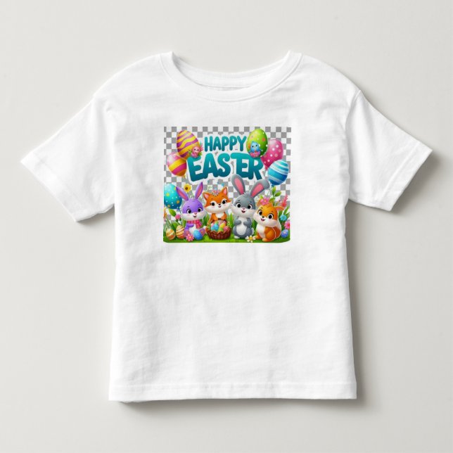 Camiseta infantil da Páscoa (Frente)
