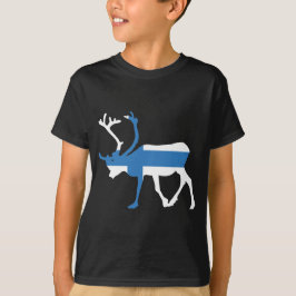 Camiseta Infantil da Rena da Finlândia