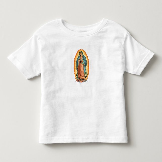 Camiseta infantil da Virgem Abençoada de Guadalupe (Frente)