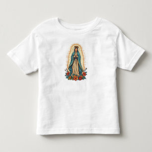 Camiseta infantil da Virgem de Guadalupe