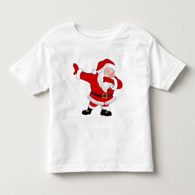 Camiseta Infantil Dabbing Papai Noel Natal (Frente)