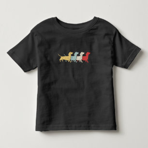 Camiseta Infantil Dachshund Retro Vintage