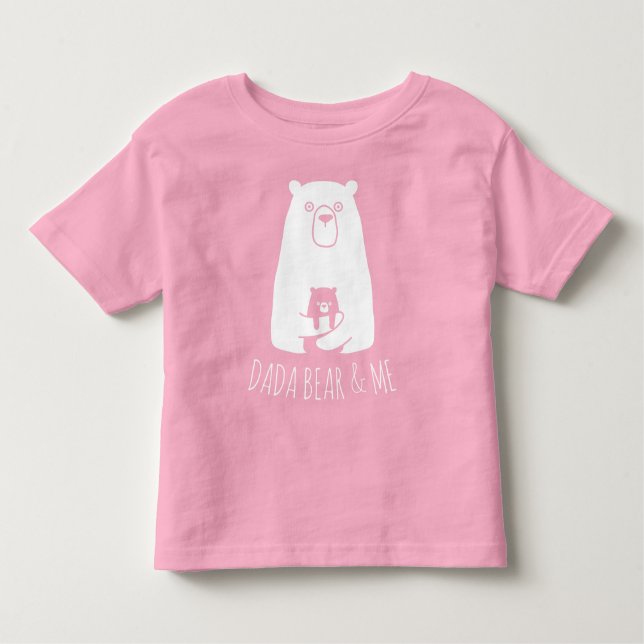 Camiseta Infantil DADA BEAR & ME | Filhos Pais Filha Filho Dada Bear (Frente)