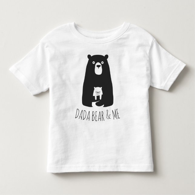 Camiseta Infantil DADA BEAR & ME | Filhos Pais Filha Filho Dada Bear (Frente)