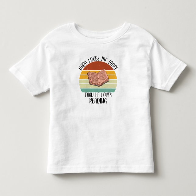 Camiseta Infantil Dada CUSTOM Me Ama Mais Do Que Lê (Frente)