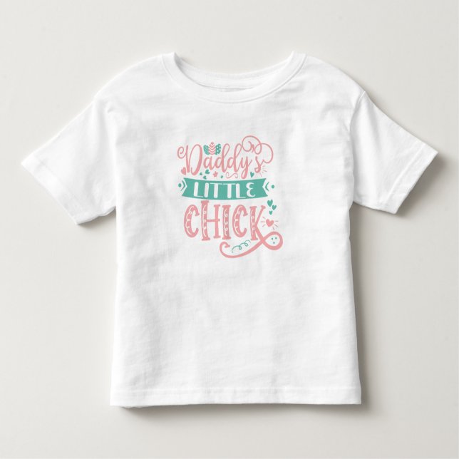 Camiseta Infantil Daddys Little Pintinho Bonita Páscoa (Frente)