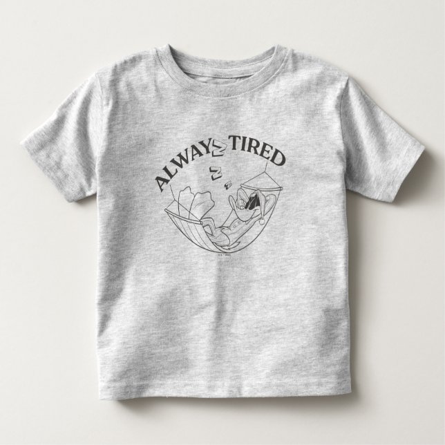 Camiseta Infantil DAFFY DUCK™ Always Tired (Frente)