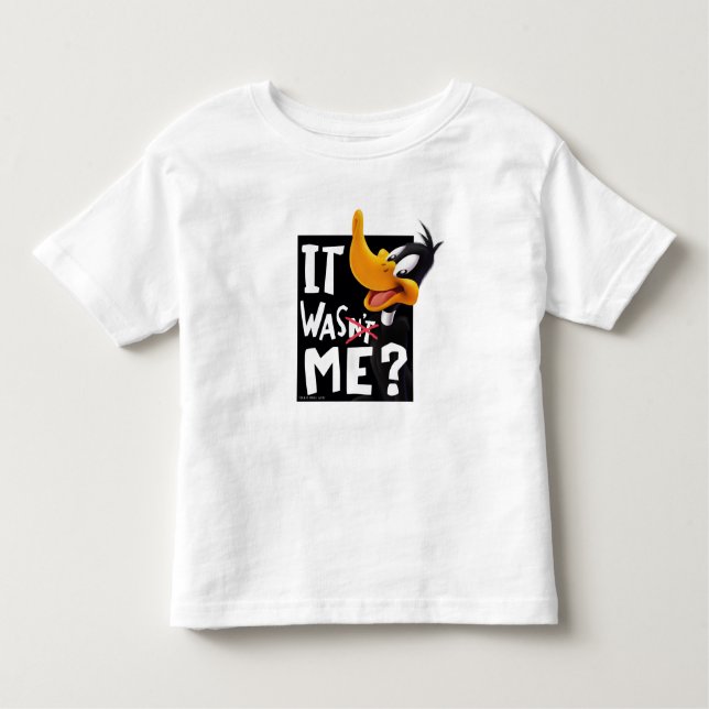 Camiseta Infantil DAFFY DUCK™ - Não fui eu / fui eu (Frente)