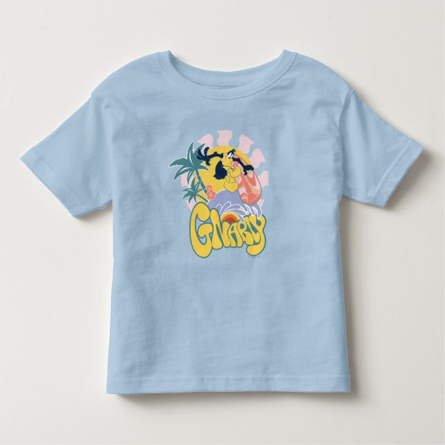Camiseta Infantil DAFFY DUCK™ Surfing - Gnarly (Frente)