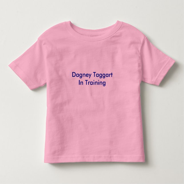 Camiseta Infantil Dagney Taggart no treinamento (Frente)
