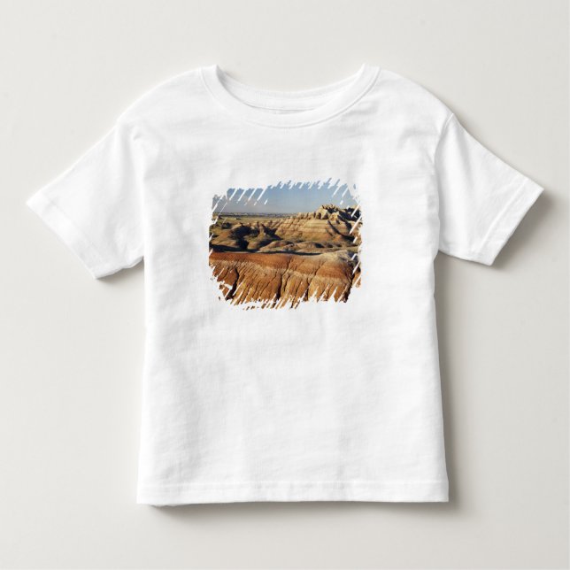 Camiseta Infantil Dakota do Sul, Parque Nacional Badlands, Badlands (Frente)