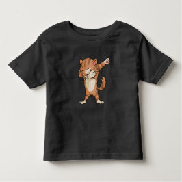 Camiseta Infantil Dança bonito de Dabber do gato da solha