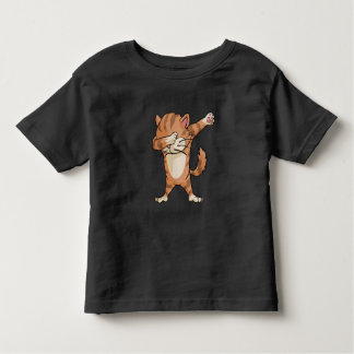 Camiseta Infantil Dança bonito de Dabber do gato da solha
