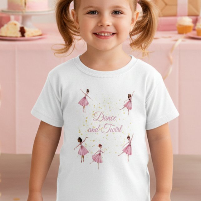 Camiseta Infantil Dança e bailarina (Criador carregado)