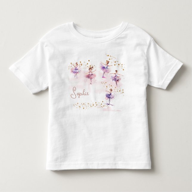 Camiseta Infantil Dança e bailarina (Frente)