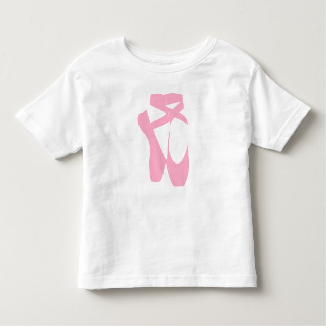 Camiseta Infantil "Dance o rosto para fora" Calçados Balés (Frente)