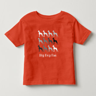 Camiseta Infantil Daneses gigantes em preto, branco e cinza