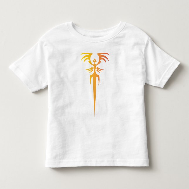 Camiseta Infantil Dark Tribal Phoenix Emblem – Mythic Symbol (Frente)