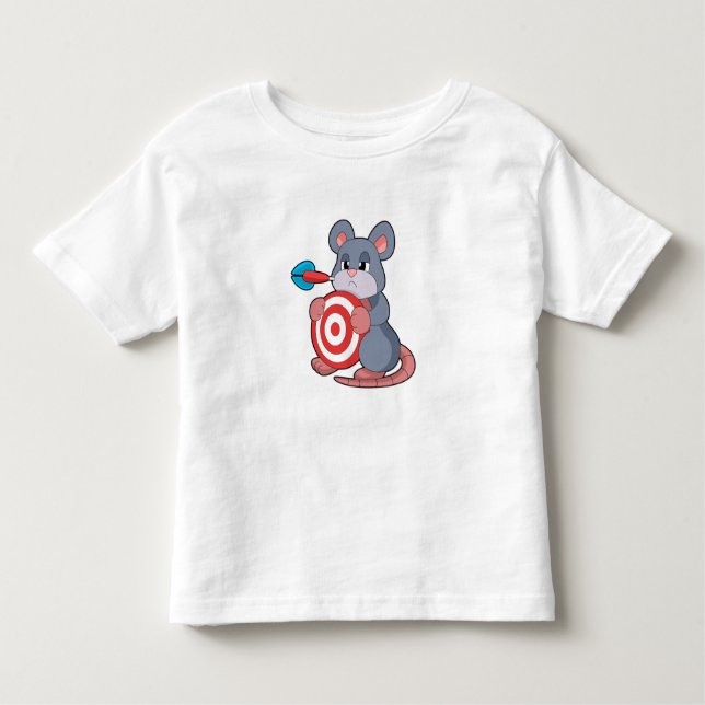 Camiseta Infantil Dartboard Dart Mouse Darts (Frente)