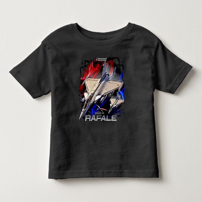 Camiseta Infantil Dassault Rafale Avion de Chasse Armée de l'air Fr (Frente)