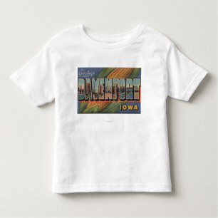 Camiseta Infantil Davenport, Iowa (milho) - grandes cenas da letra