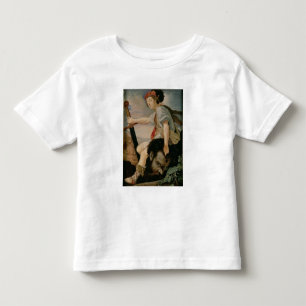 Camiseta Infantil David com a cabeça de Goliath