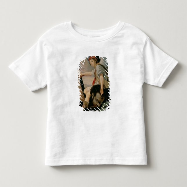 Camiseta Infantil David com a cabeça de Goliath (Frente)