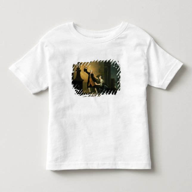 Camiseta Infantil David Garrick como Jaffier e Susannah Maria (Frente)