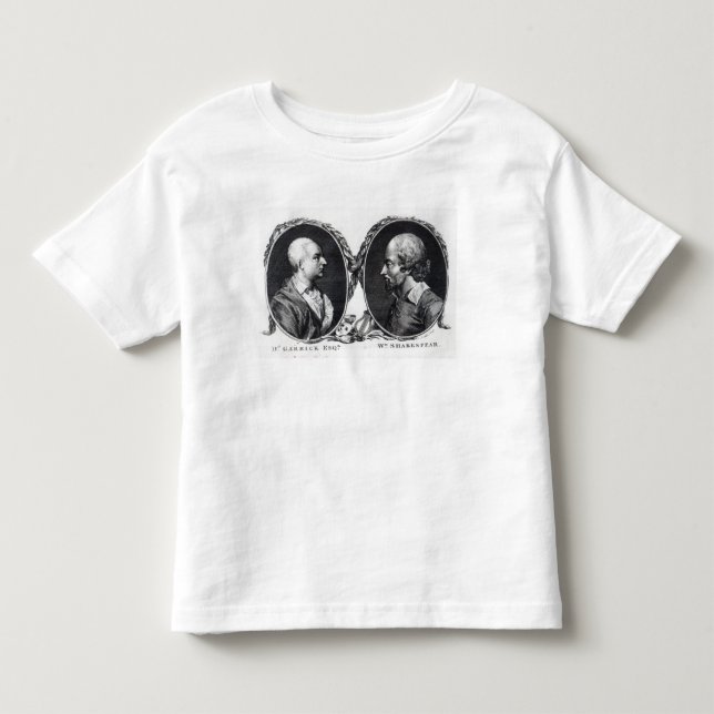 Camiseta Infantil David Garrick e Shakespeare (Frente)