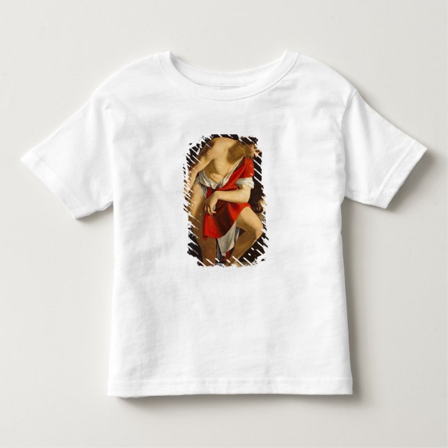 Camiseta Infantil David que contempla a cabeça de Goliath (Frente)